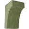 Ekena Millwork 3 1/2"W x 4"D x 6"H Clarksville Wood Vintage Decor Bracket, Restoration Green BKTWD04X04X06CVGR - alternate 1